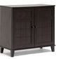 baxton studio glidden dark brown wood modern shoe cabinet short | Modish Furniture Store-2