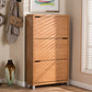 baxton studio simms maple modern shoe cabinet | Modish Furniture Store-5
