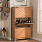 Baxton Studio Simms Maple Modern Shoe Cabinet | Modishstore | Cabinets
