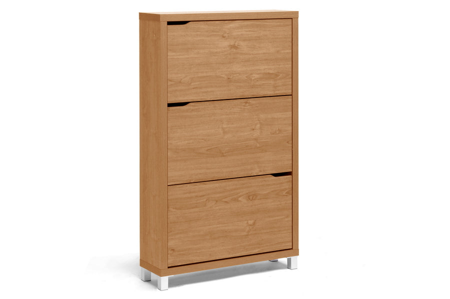 baxton studio simms maple modern shoe cabinet | Modish Furniture Store-2