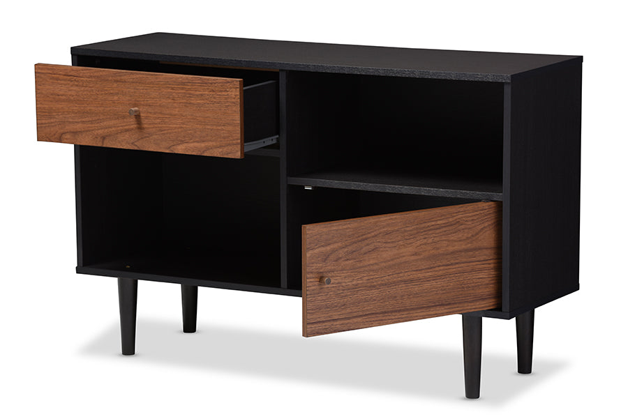 baxton studio auburn mid century modern scandinavian style sideboard storage cabinet | Modish Furniture Store-3