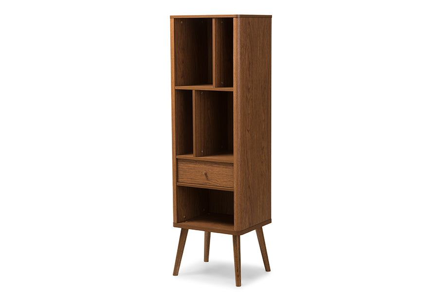 baxton studio ellingham mid century retro modern 1 drawer sideboard storage cabinet bookcase organizer | Modish Furniture Store-2