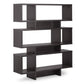 baxton studio cassidy 6 level dark brown modern bookshelf | Modish Furniture Store-2