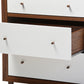baxton studio harlow mid century modern scandinavian style white and walnut wood 6 drawer storage dresser | Modish Furniture Store-3