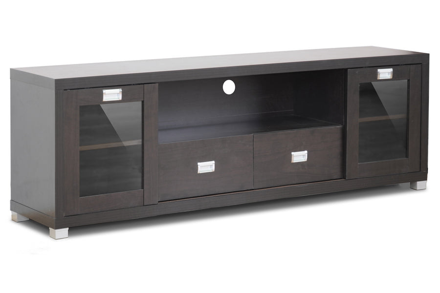 baxton studio gosford brown wood modern tv stand | Modish Furniture Store-2