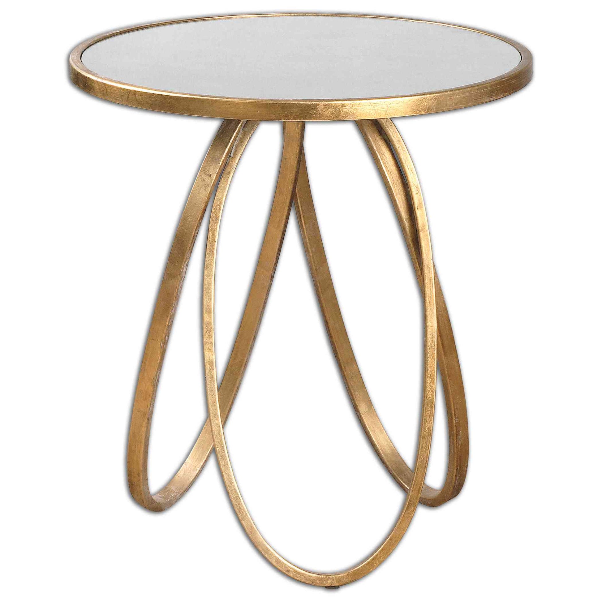 Uttermost Montrez Gold Side Table | Side Tables | Modishstore