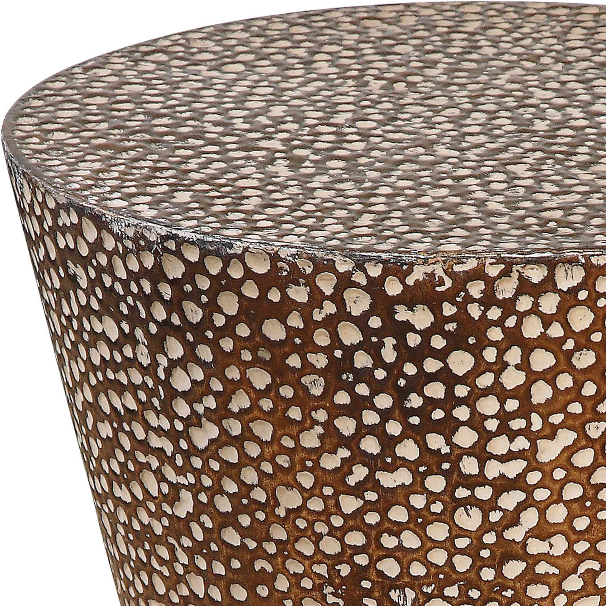 Uttermost Cutler Drum Shaped Accent Table | Accent Tables | Modishstore - 4