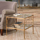 Uttermost Genell Gold Cube Table | Accent Tables | Modishstore - 2