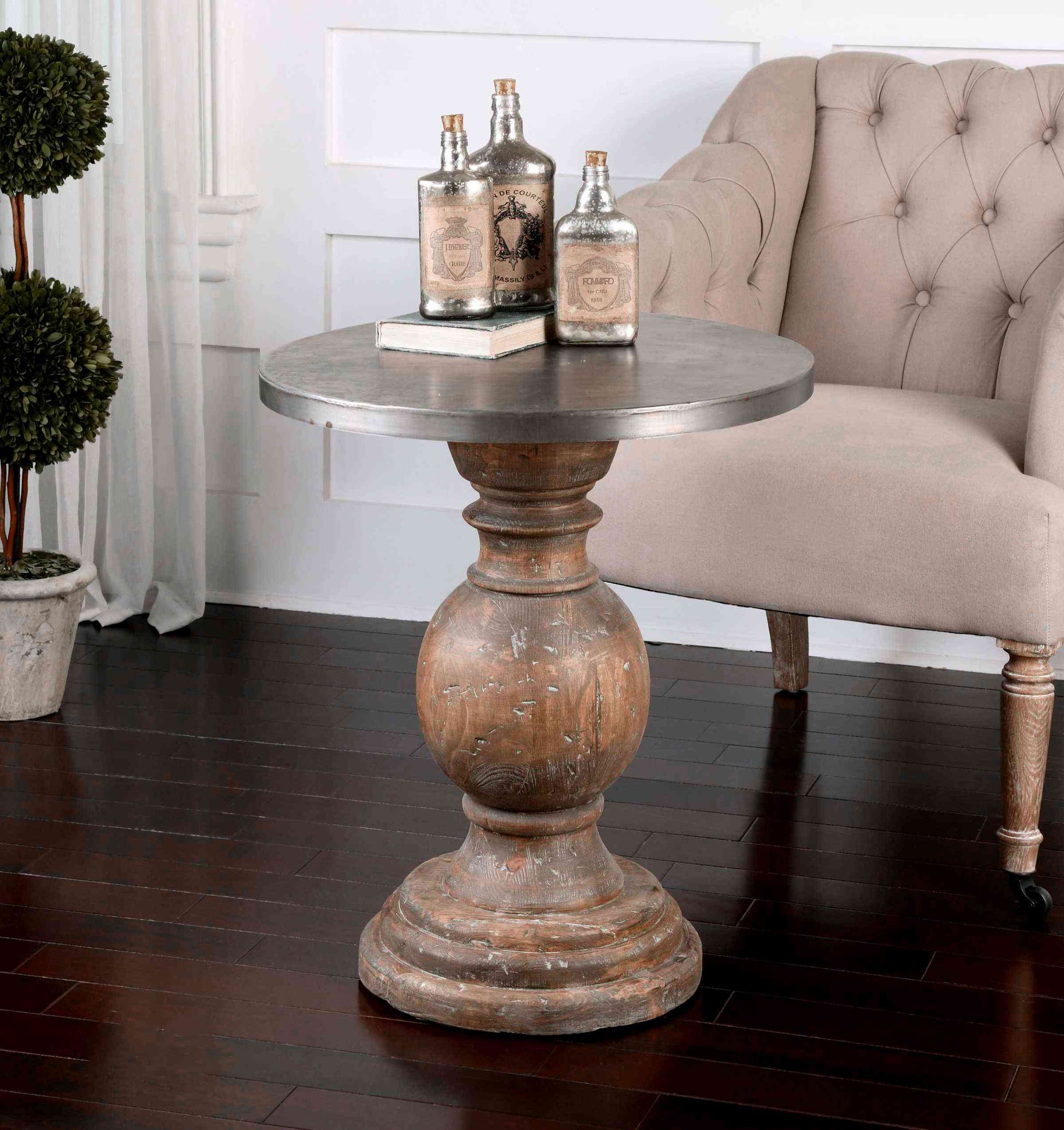 Uttermost Blythe Wooden SideTable | Side Tables | Modishstore - 2