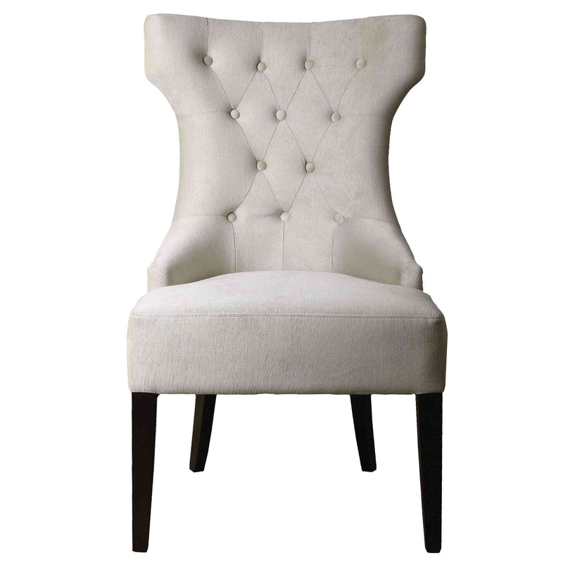Uttermost Arlette Tufted Wing Chair | Accent Chairs | Modishstore