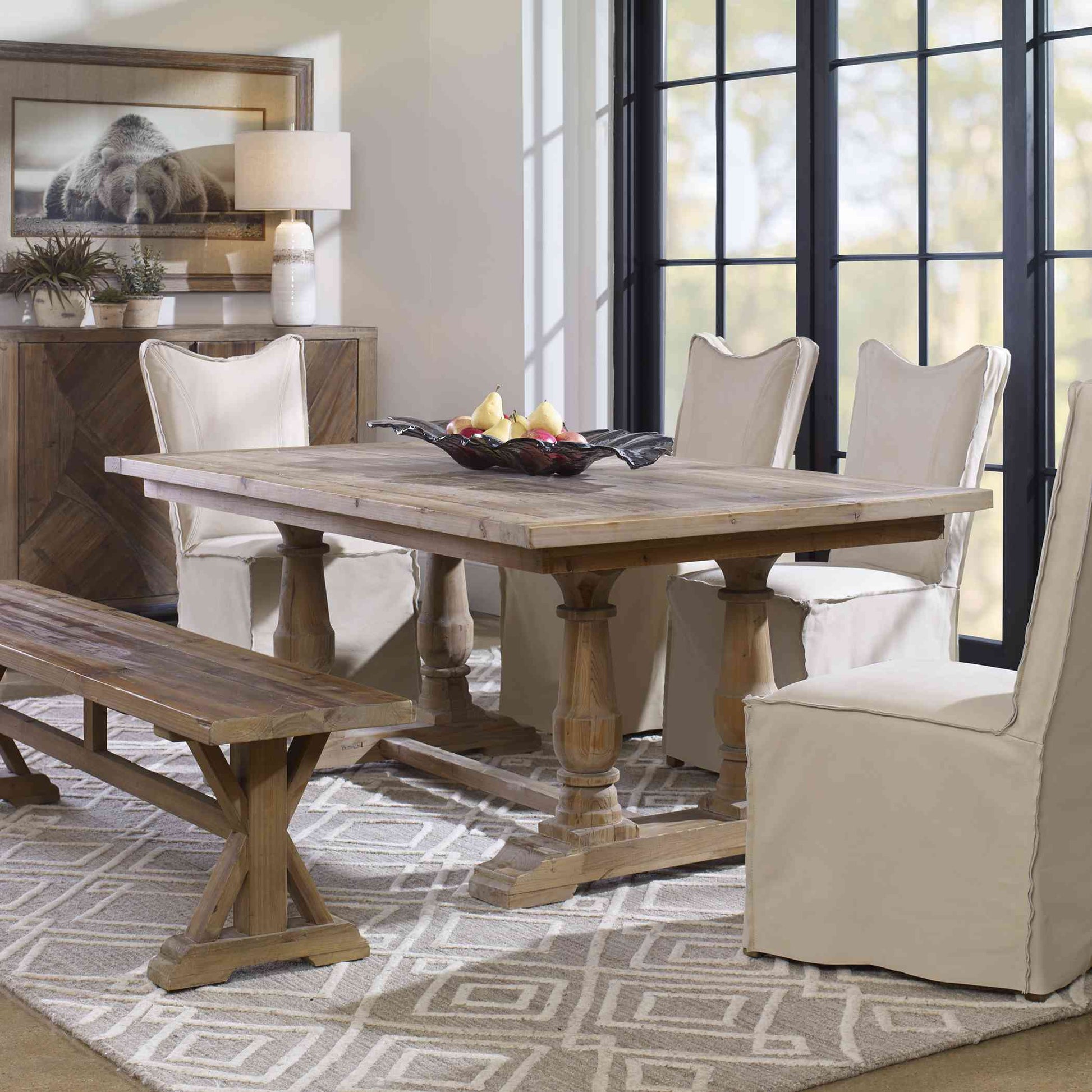 Uttermost  Stratford Salvaged Wood Dining Table | Dining Tables | Modishstore - 5