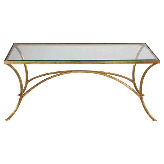 Uttermost Alayna Gold Coffee Table | Coffee Tables | Modishstore