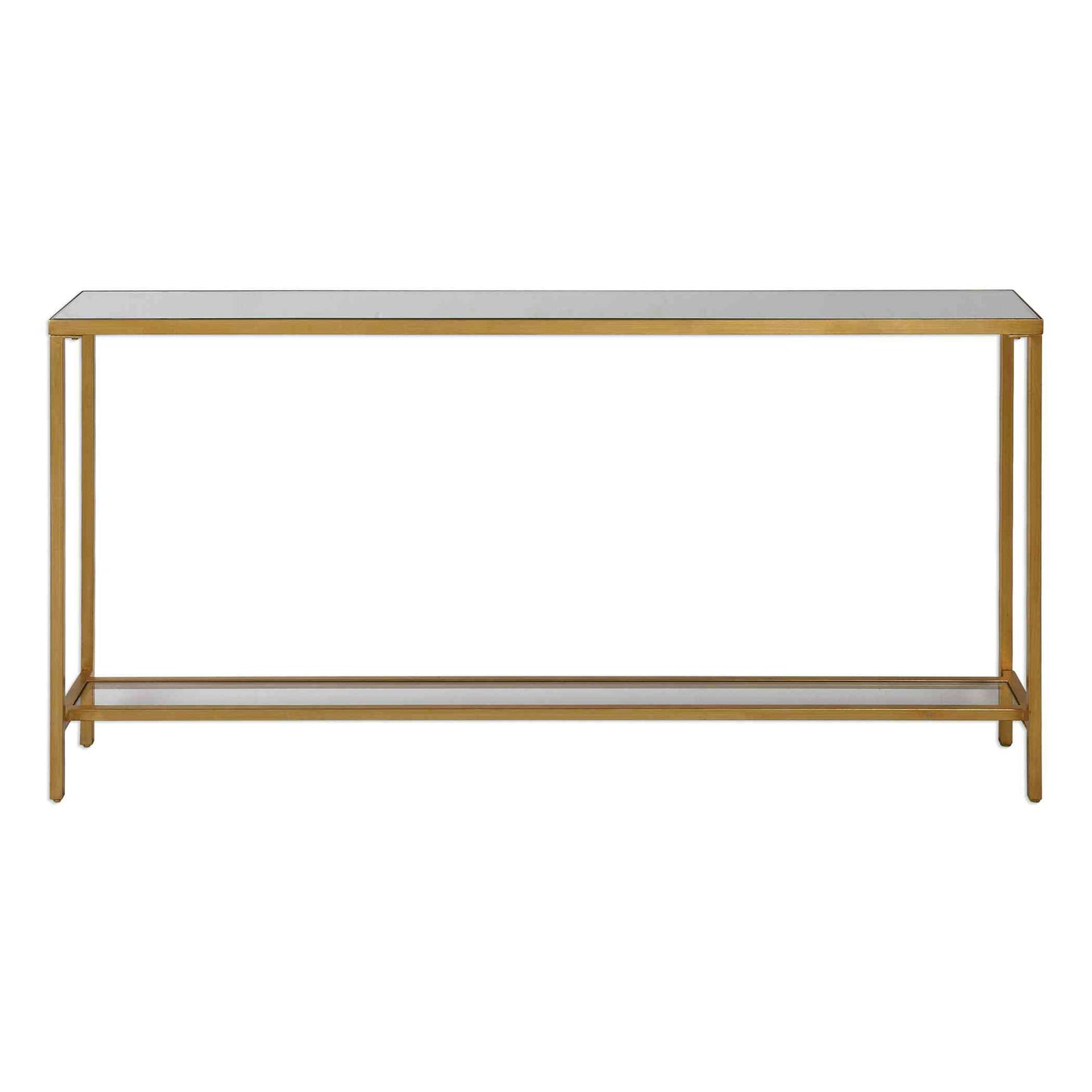 Uttermost Hayley Gold Console Table | Console Tables | Modishstore