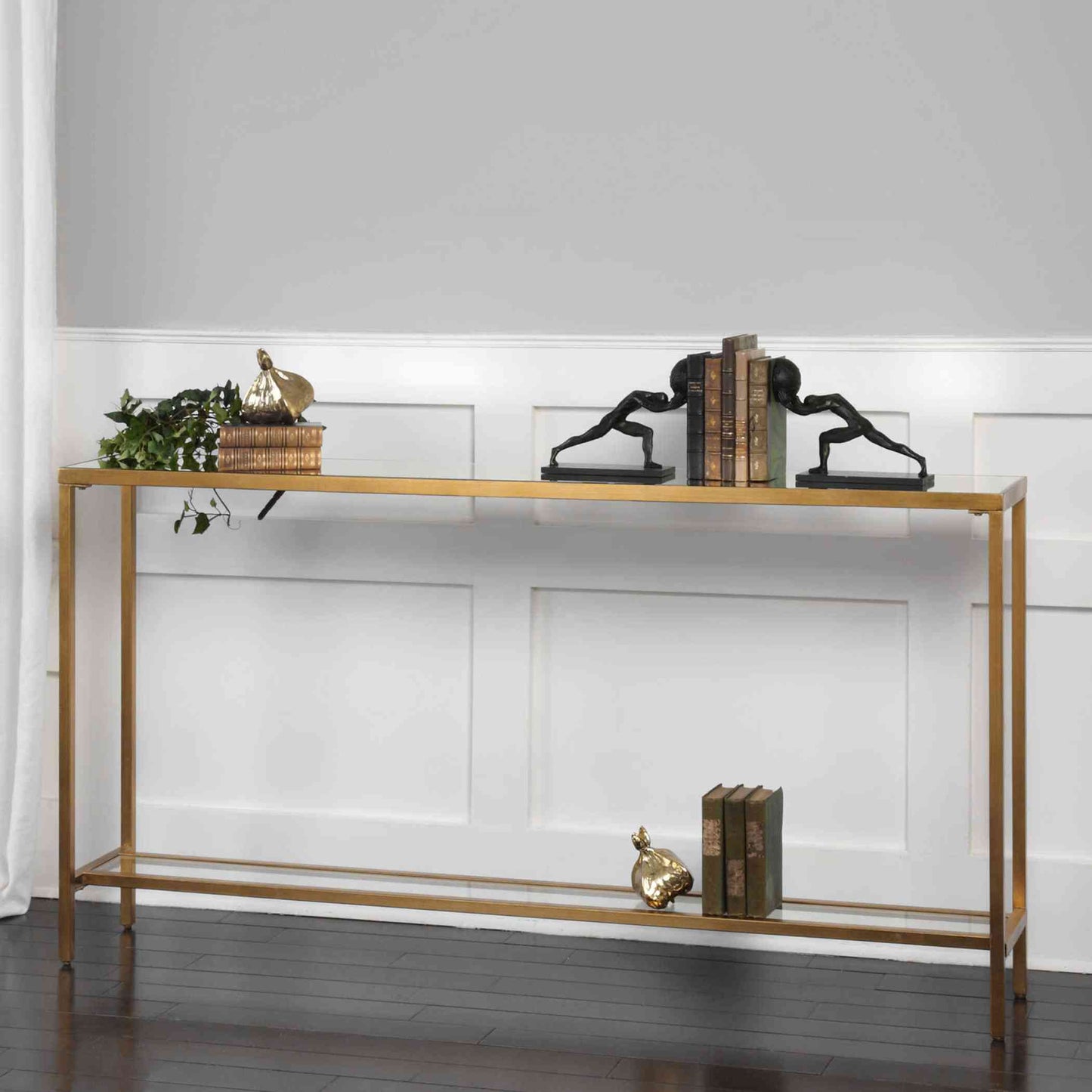 Uttermost Hayley Gold Console Table | Console Tables | Modishstore - 2