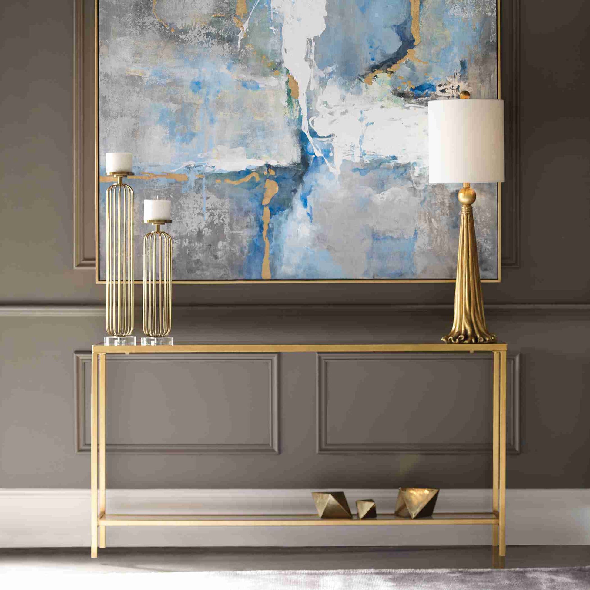 Uttermost Hayley Gold Console Table | Console Tables | Modishstore - 3