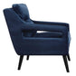 Uttermost O'Brien Blue Velvet Armchair | Armchairs | Modishstore - 3
