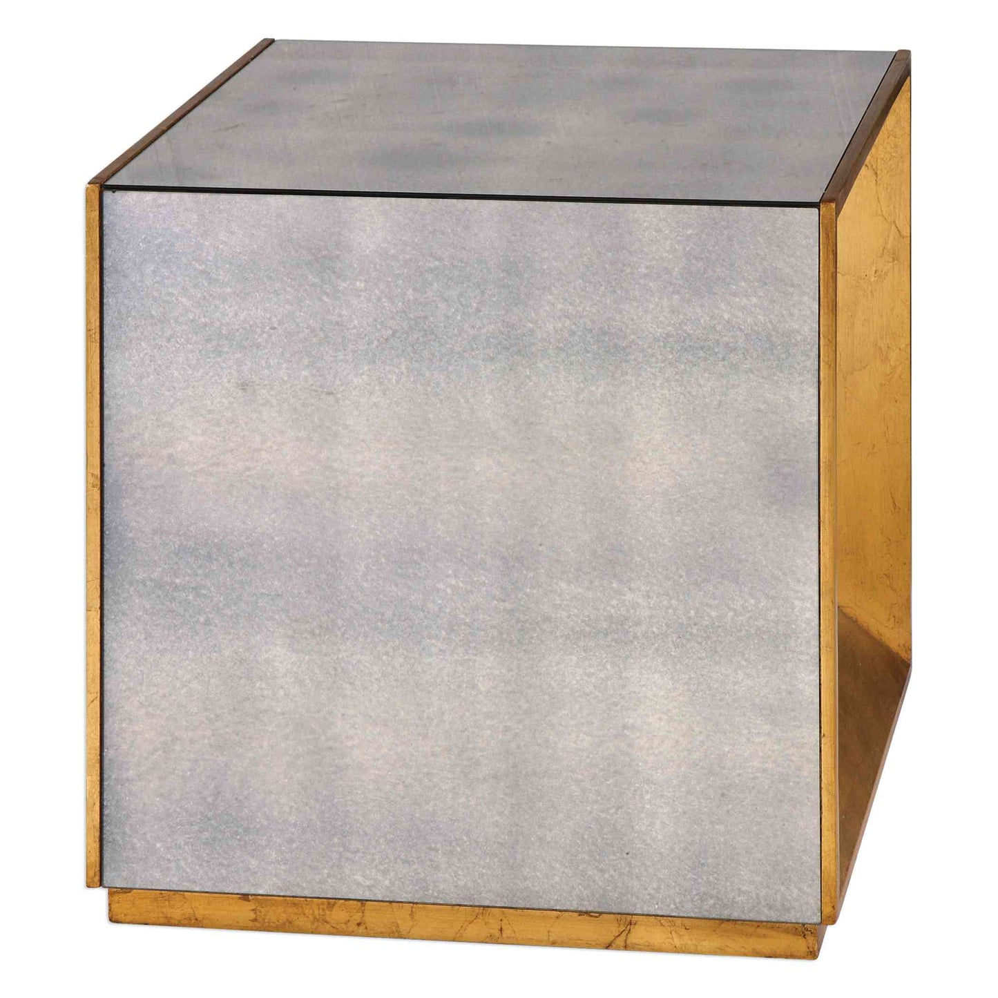 Uttermost Flair Gold Cube Table | Accent Tables | Modishstore - 3