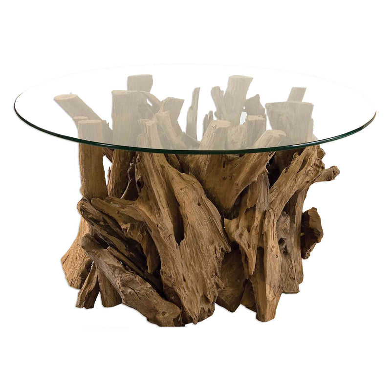 Uttermost Driftwood Glass Top Cocktail Table | Coffee Tables | Modishstore