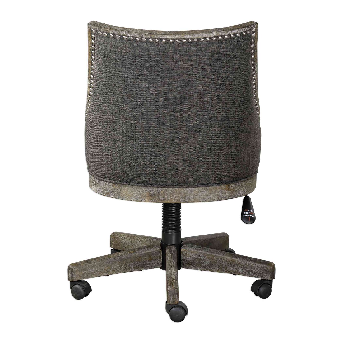 Uttermost Aidrian Charcoal Desk Chair | Office Chairs | Modishstore - 4