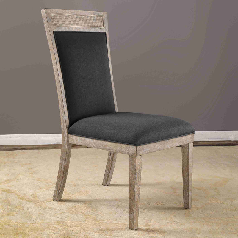 Uttermost Encore Dark Gray Armless Chair | Accent Chairs | Modishstore