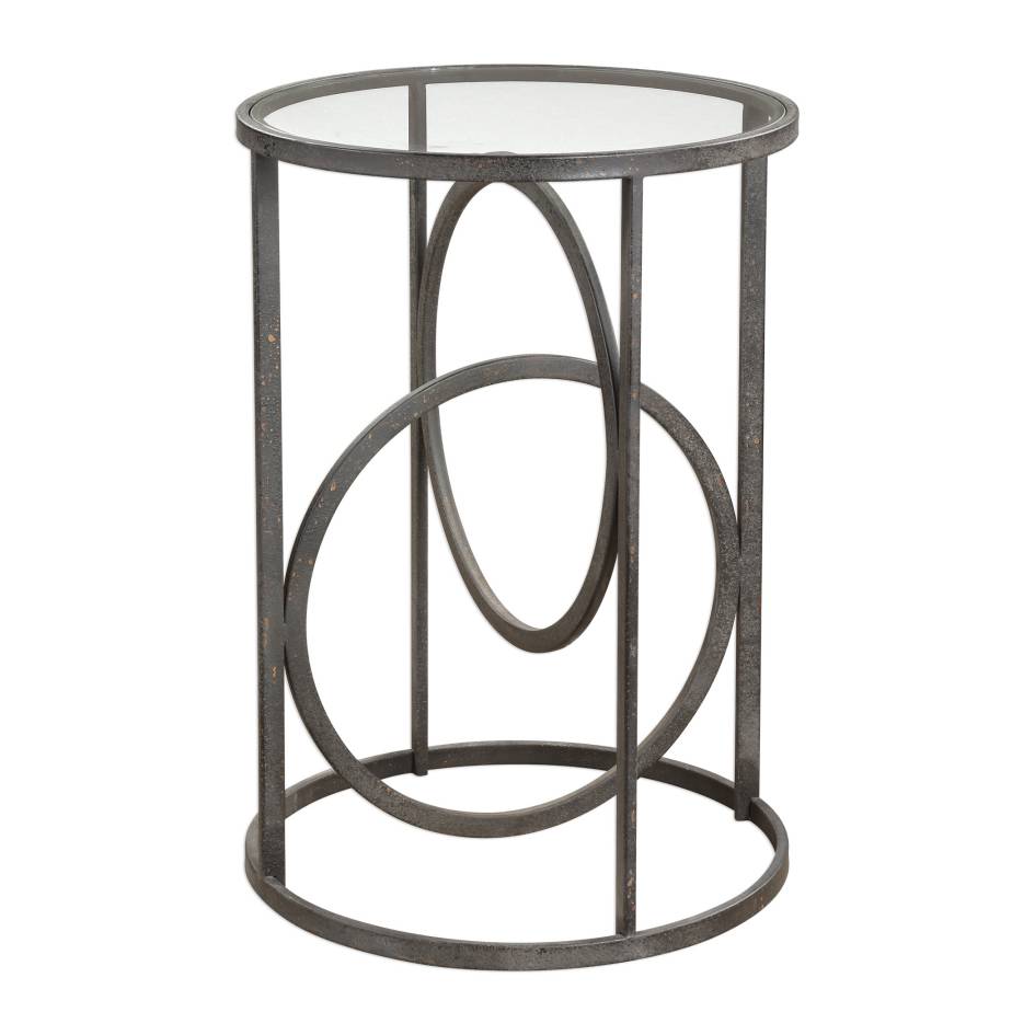 Uttermost Lucien Iron Accent Table | Modishstore | Accent Tables-3