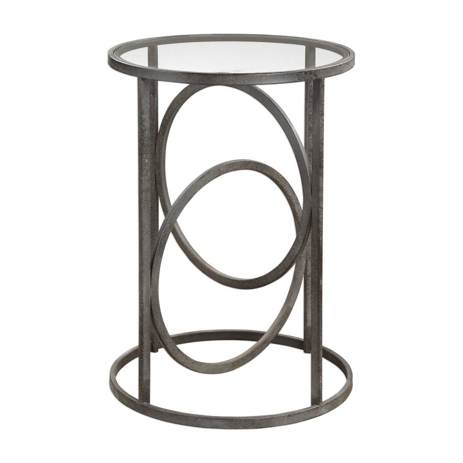 Uttermost Lucien Iron Accent Table | Modishstore | Accent Tables-2