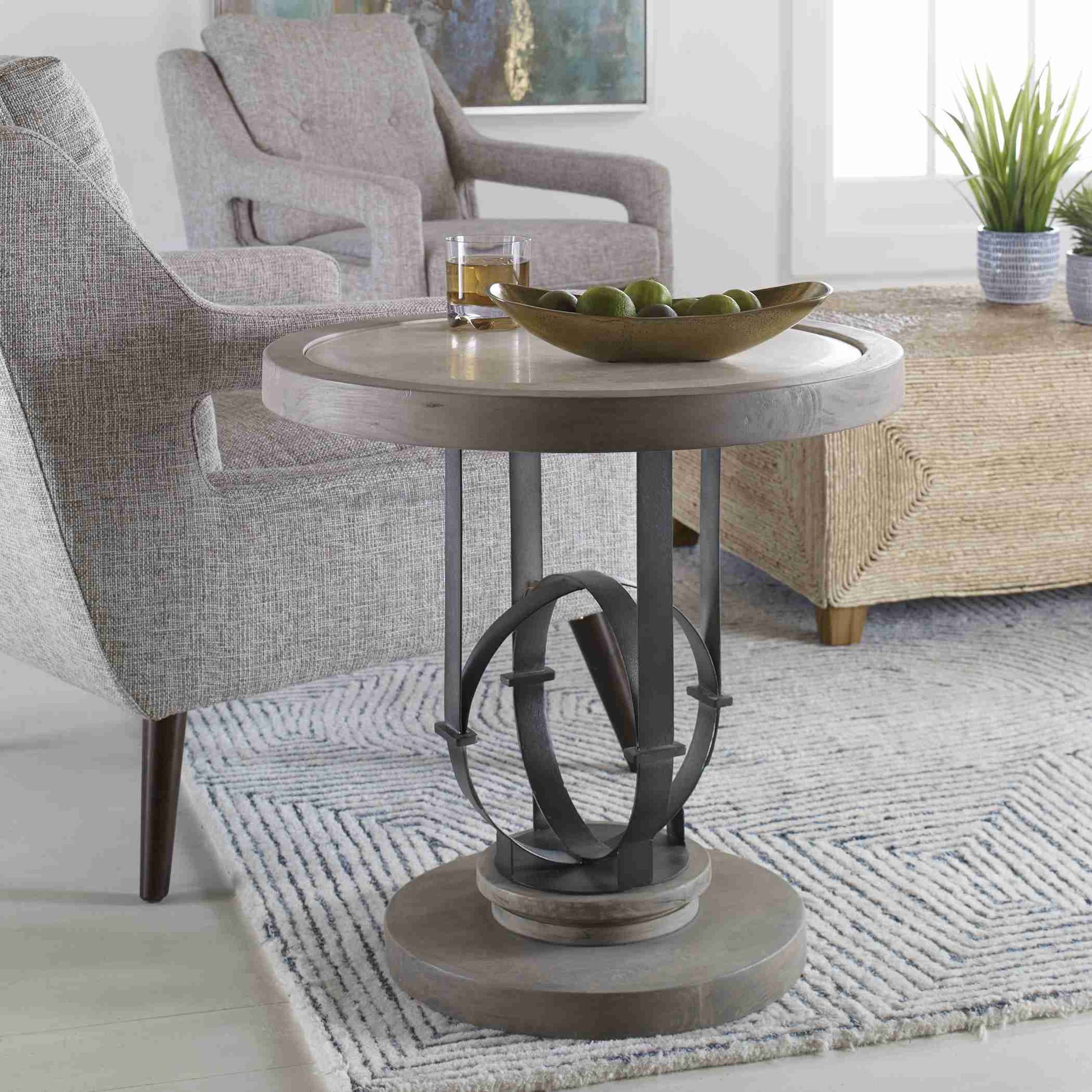 Uttermost Sydney Light Oak Side Table | Side Tables | Modishstore - 5