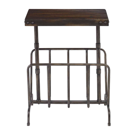 Uttermost Sonora Industrial Magazine Accent Table | Accent Tables | Modishstore