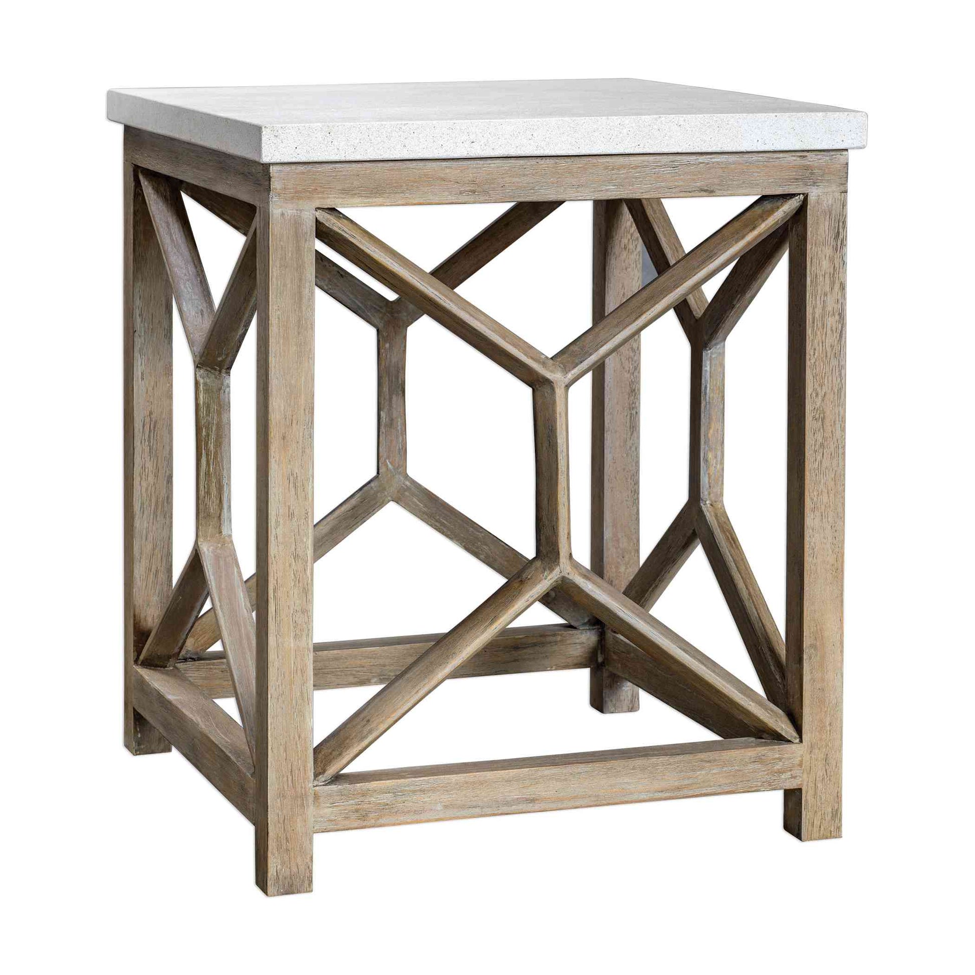Uttermost Catali Stone End Table | End Tables | Modishstore