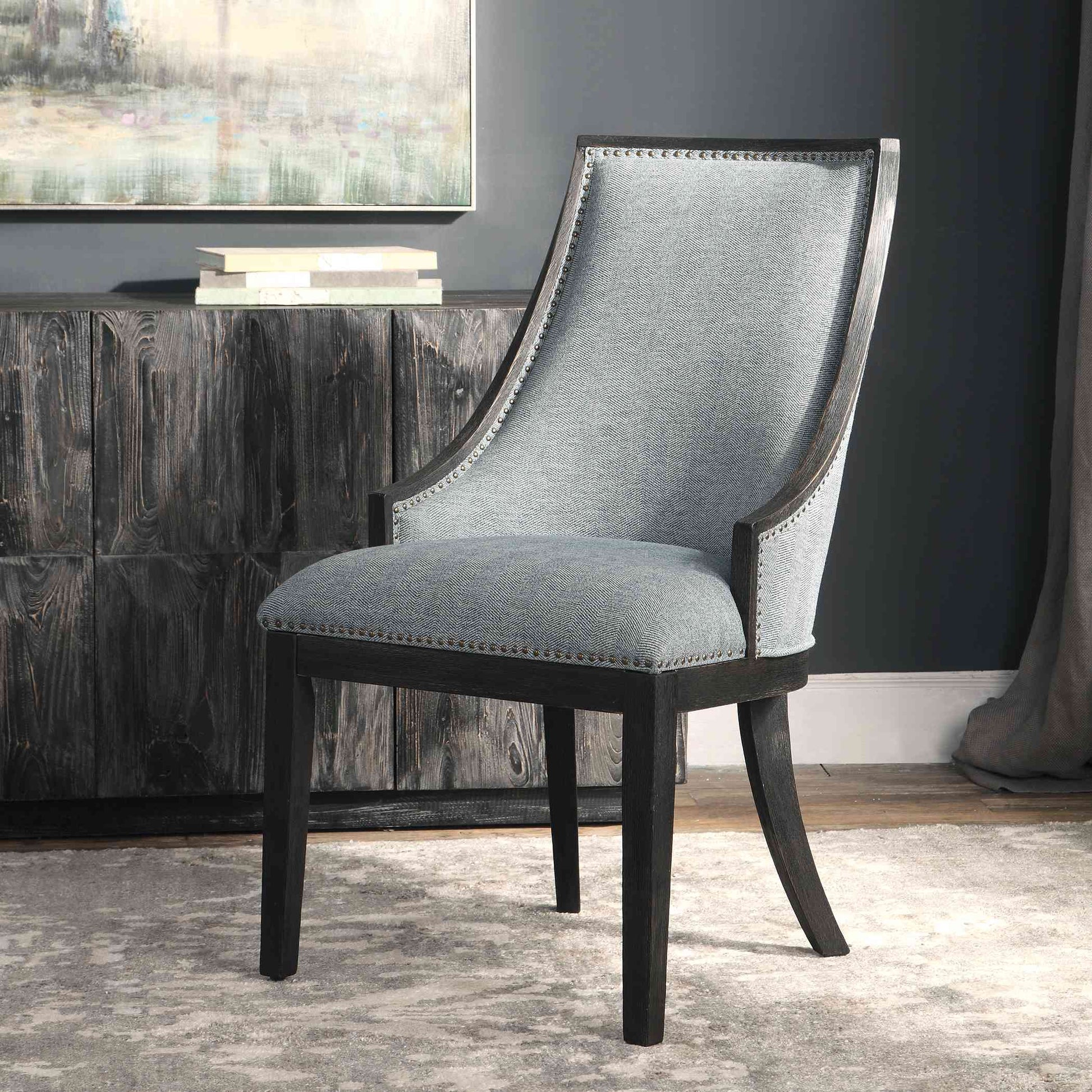 Uttermost Janis Ebony Accent Chair | Accent Chairs | Modishstore