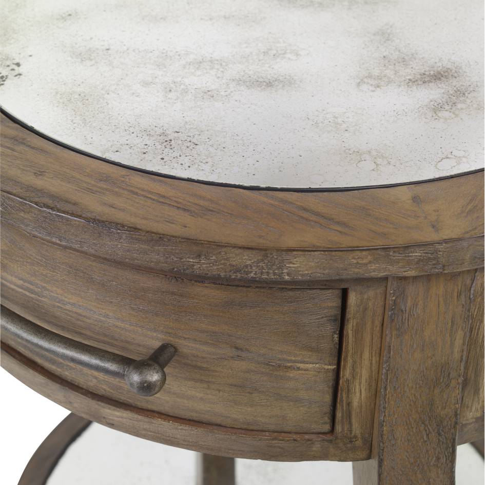 Uttermost Raelynn Wood Lamp Table | Modishstore | Side Tables-3