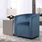 Uttermost Mallorie Blue Swivel Chair | Lounge Chairs | Modishstore - 2