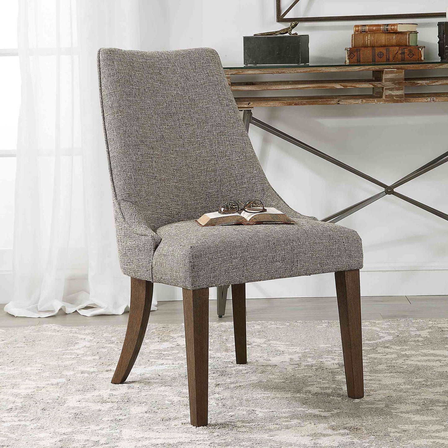 Uttermost Daxton Earth Tone Armless Chair | Accent Chairs | Modishstore - 6