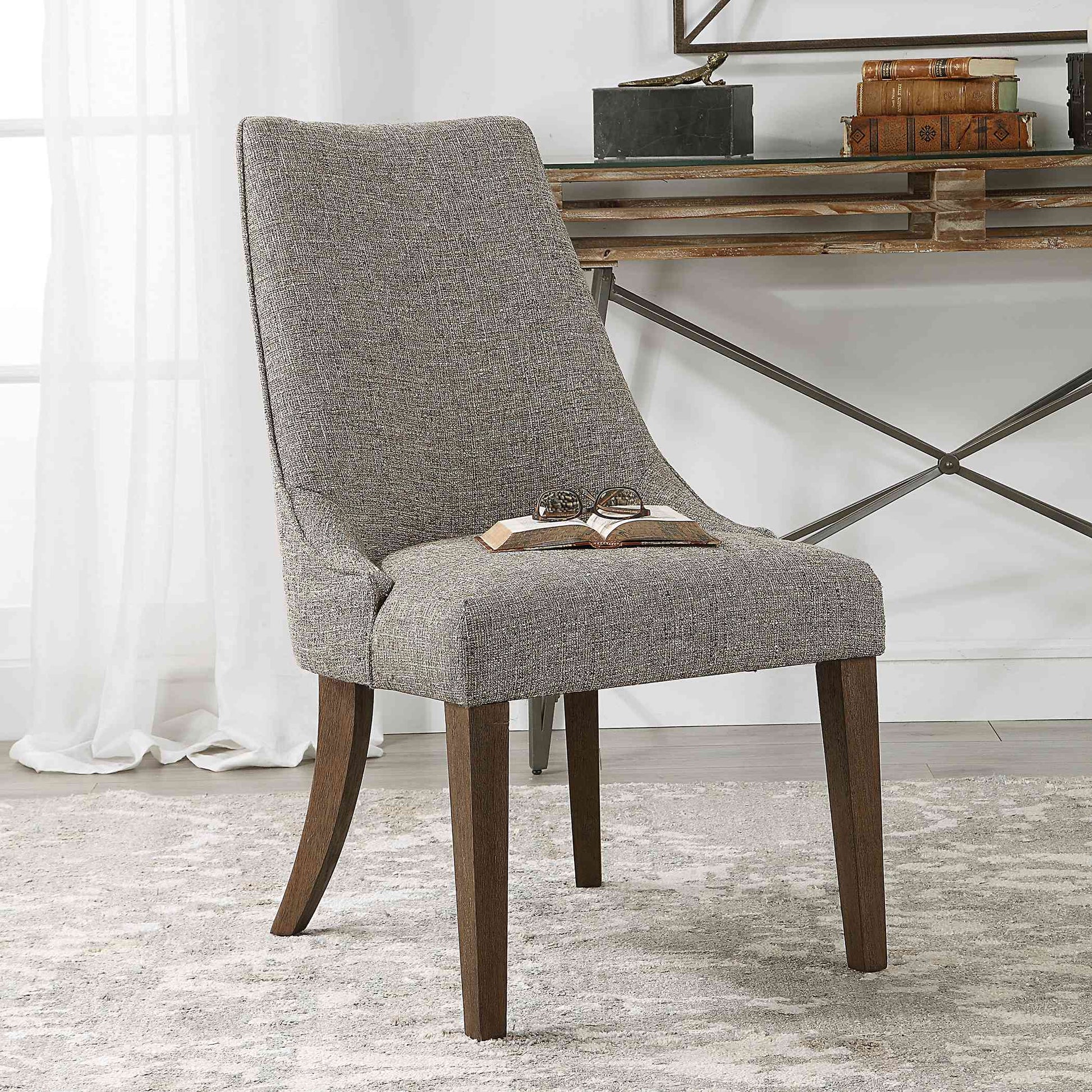 Uttermost Daxton Earth Tone Armless Chair | Accent Chairs | Modishstore - 6