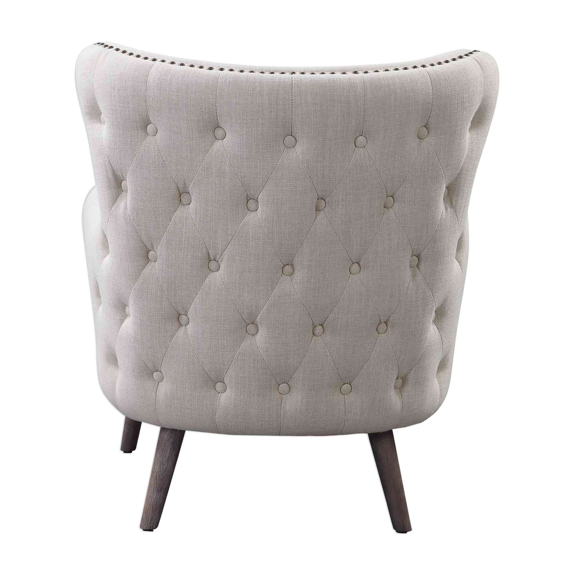 Uttermost Donya Cream Accent Chair | Accent Chairs | Modishstore - 5