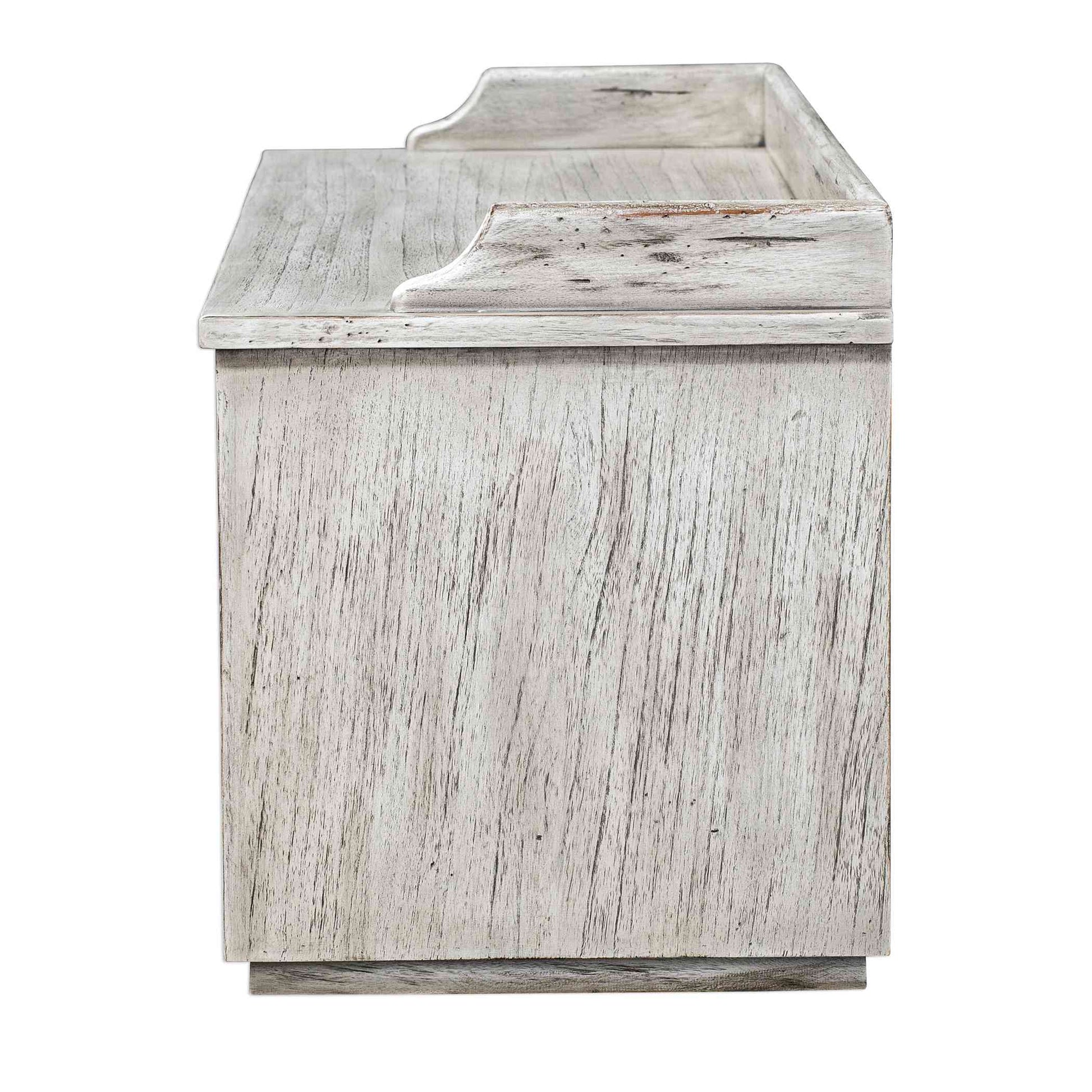 Uttermost Ardusin White Hobby Bench | Cabinets | Modishstore - 4