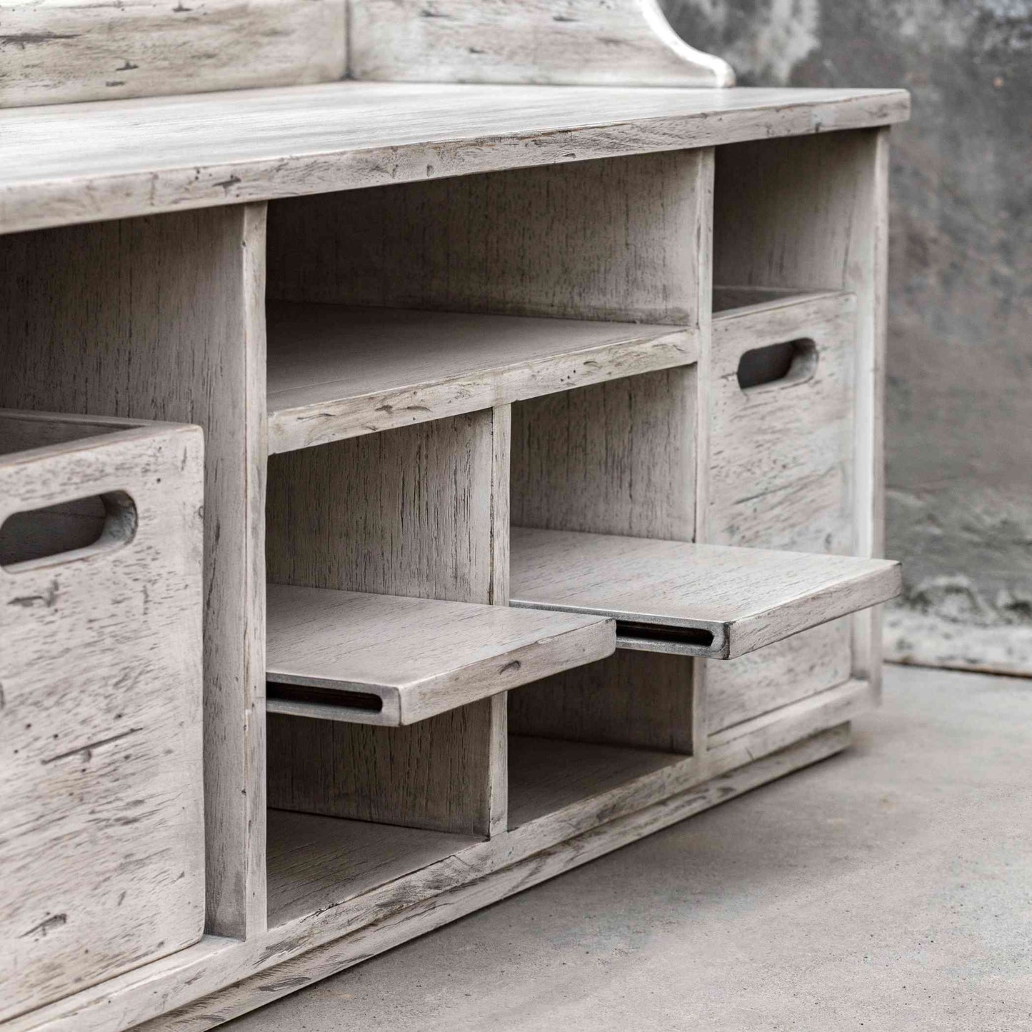Uttermost Ardusin White Hobby Bench | Cabinets | Modishstore - 2