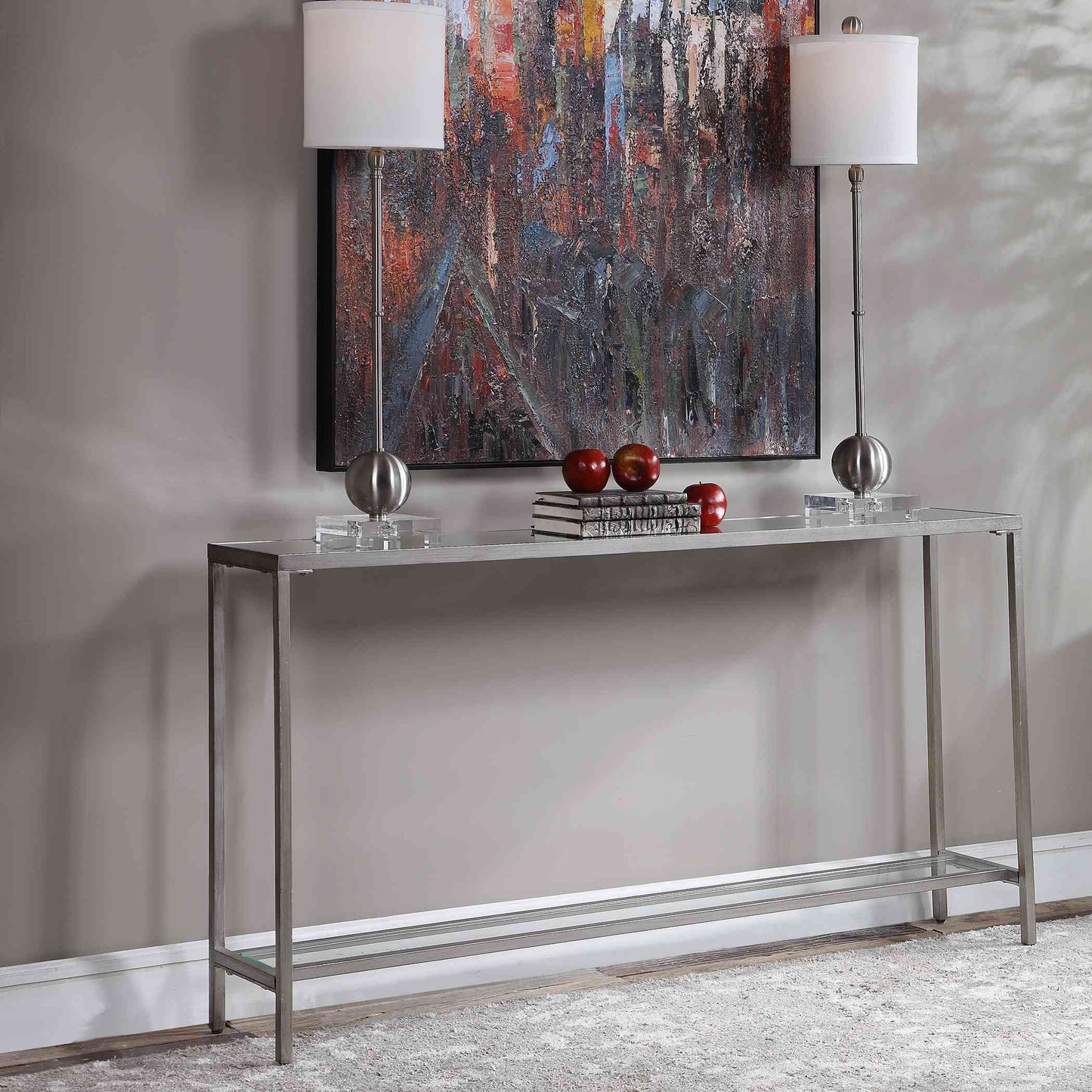 Uttermost Hayley Silver Console Table | Console Tables | Modishstore - 5