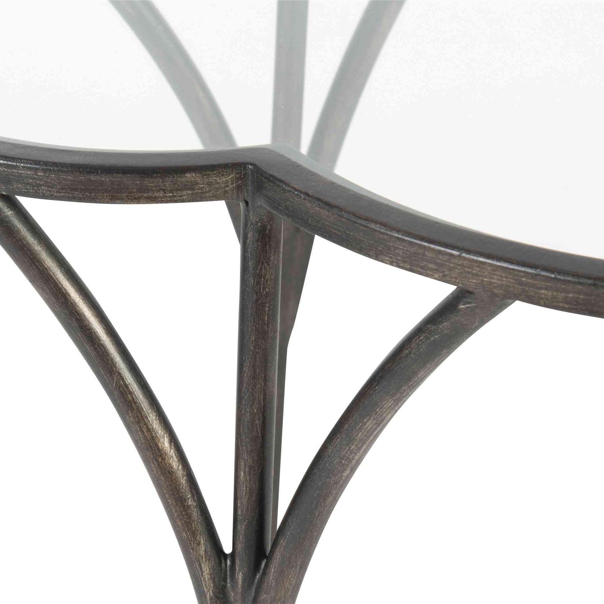 Uttermost Adhira Glass Accent Table | Accent Tables | Modishstore - 3