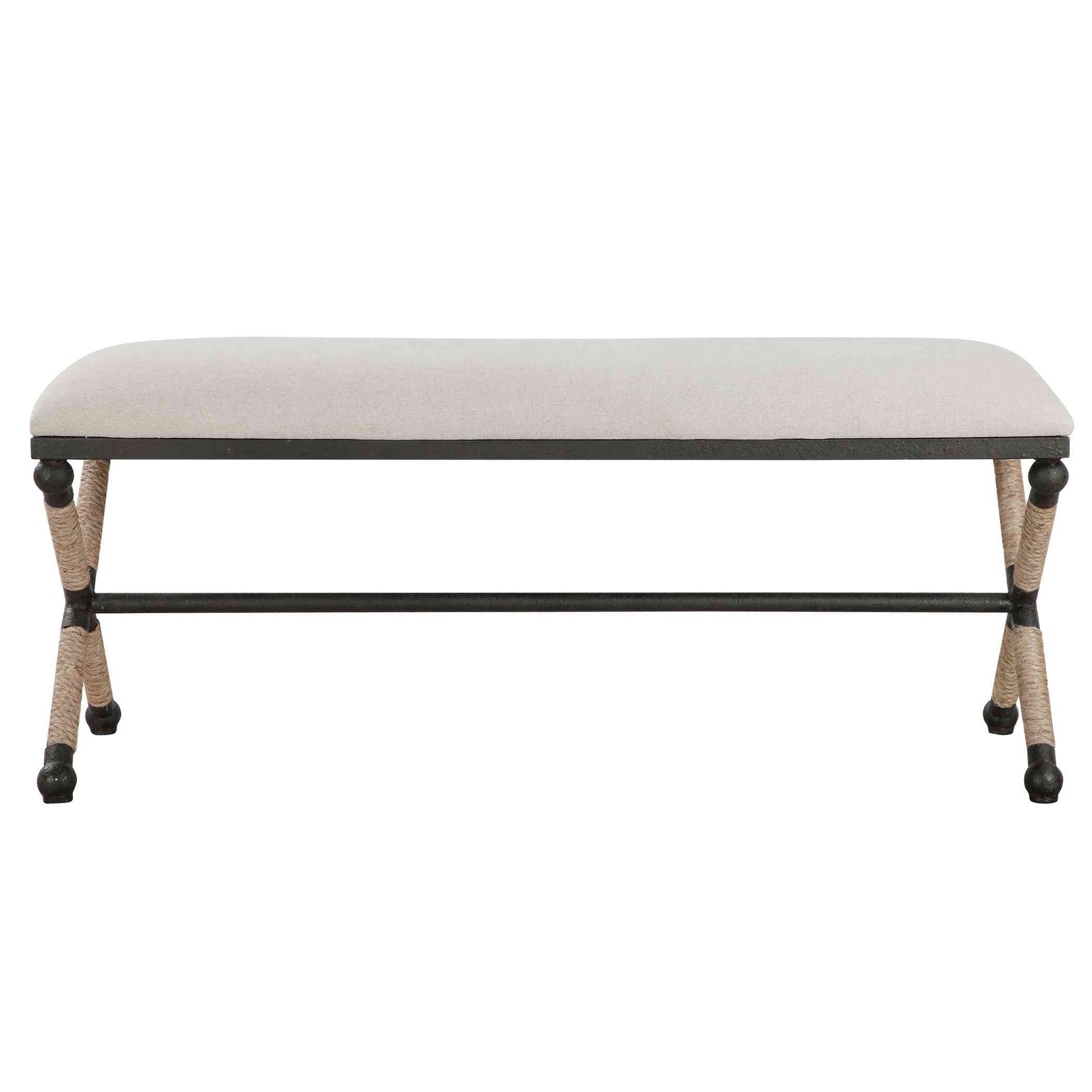 Uttermost Firth Oatmeal Bench | Benches | Modishstore