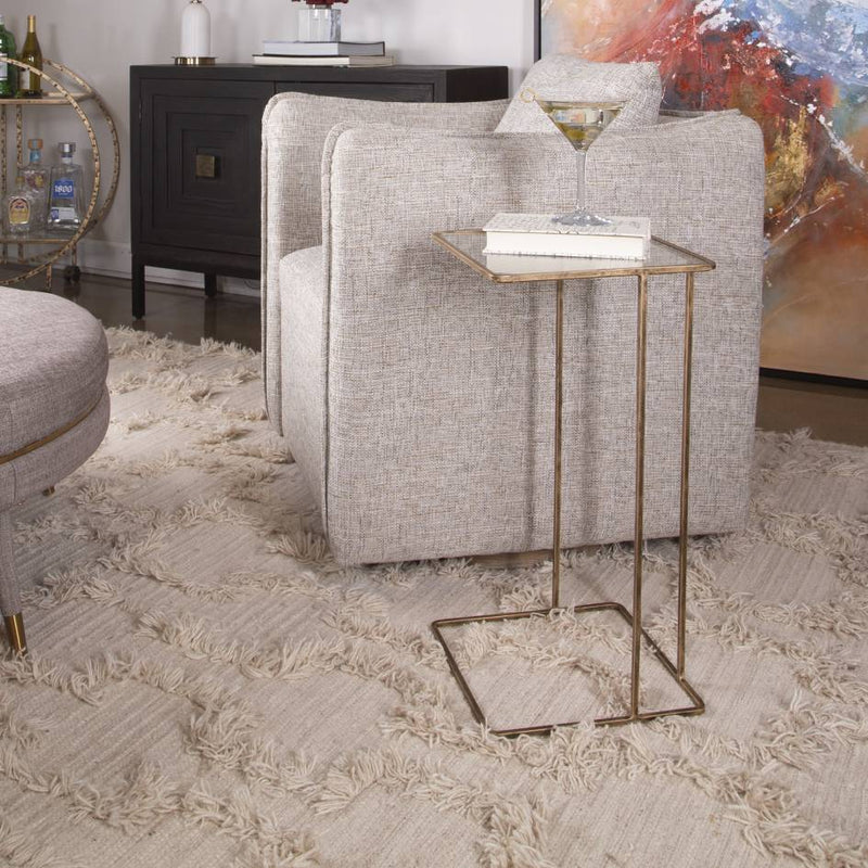 Uttermost Cadmus Gold Accent Table | Modishstore | Accent Tables