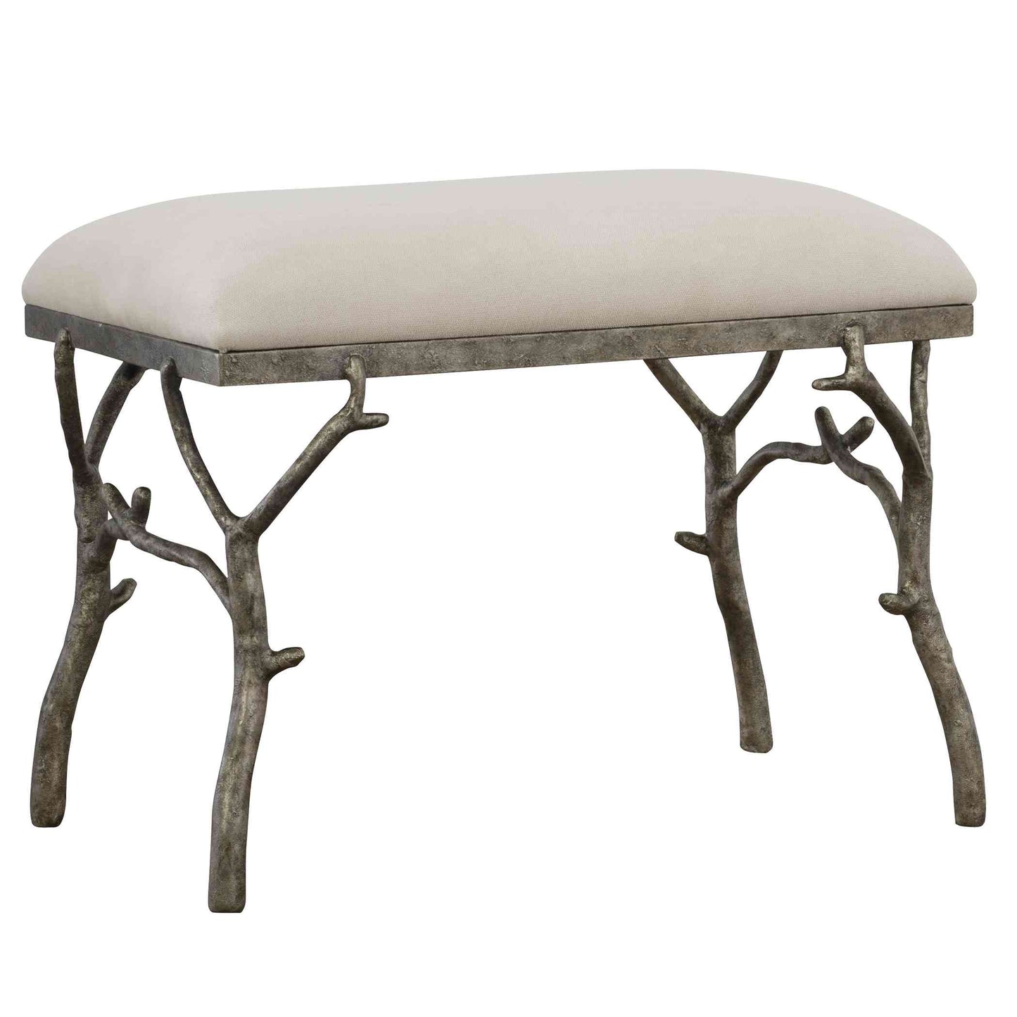 Uttermost Lismore Small Fabric Bench | Benches | Modishstore