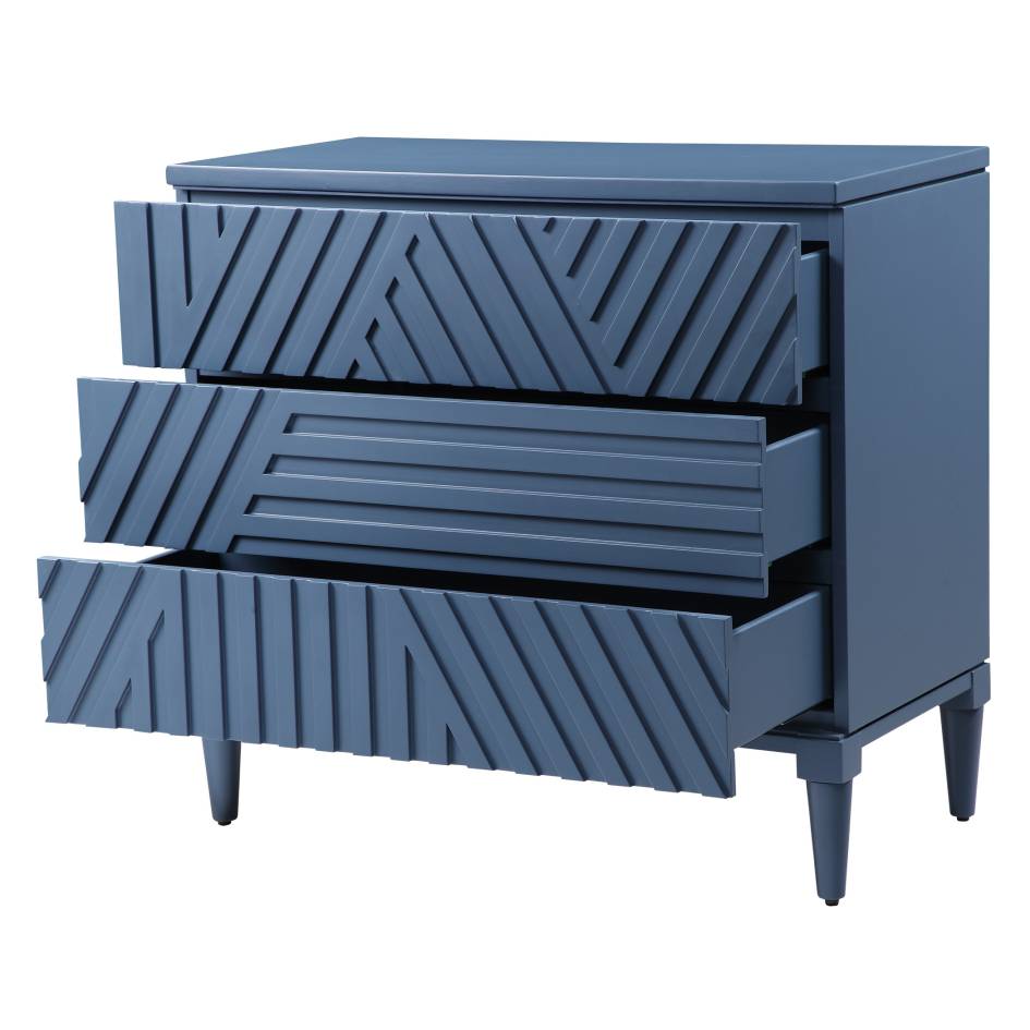 Uttermost Colby Blue Drawer Chest | Modishstore | Drawers-3