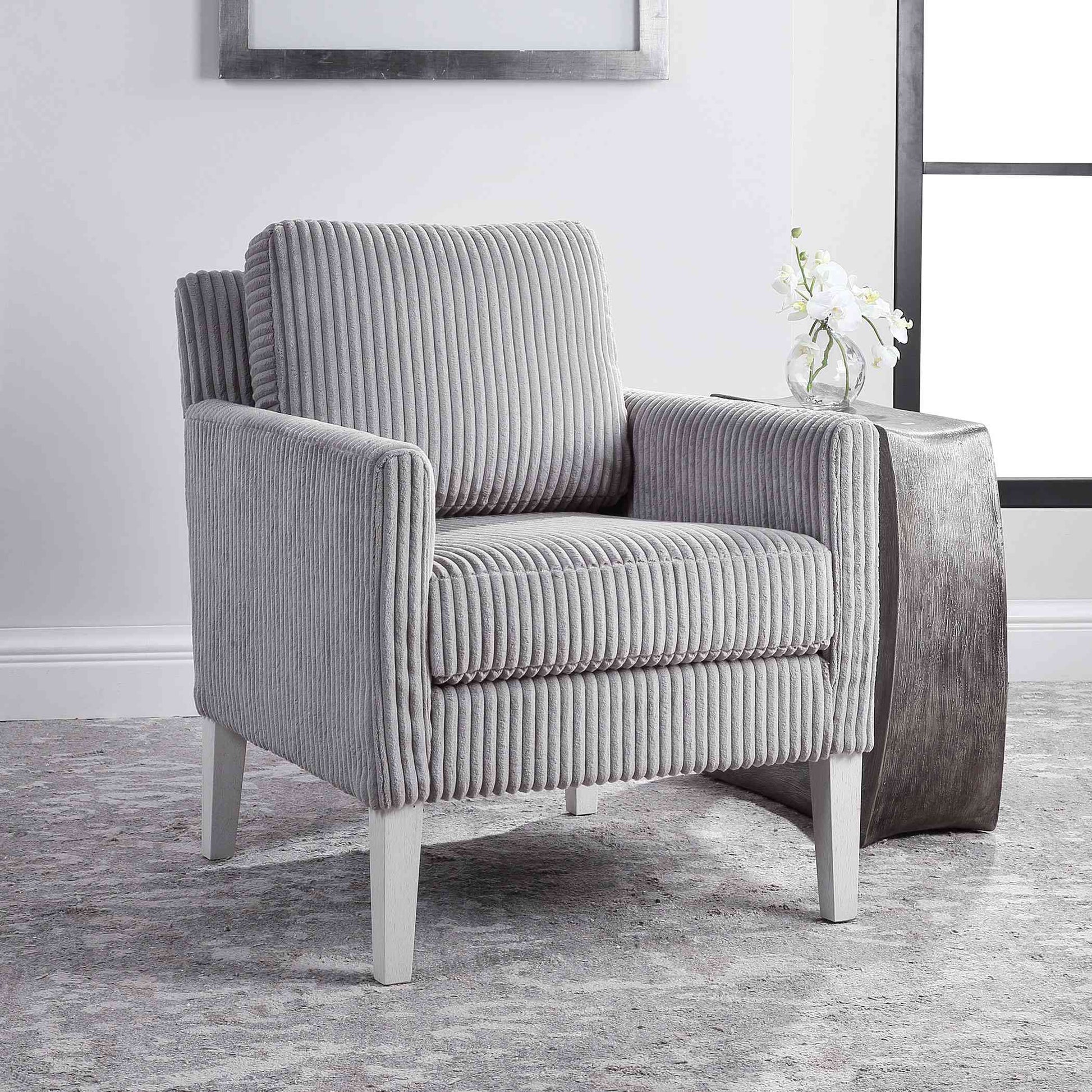 Uttermost Cavalla Gray Accent Chair | Accent Chairs | Modishstore - 2