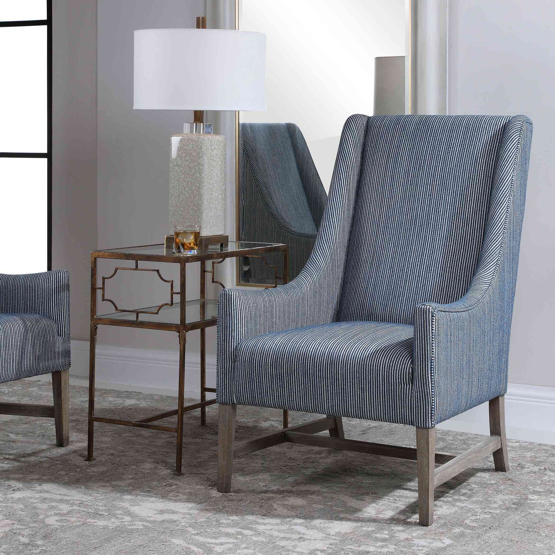 Uttermost Galiot Wingback Accent Chair | Accent Chairs | Modishstore - 3