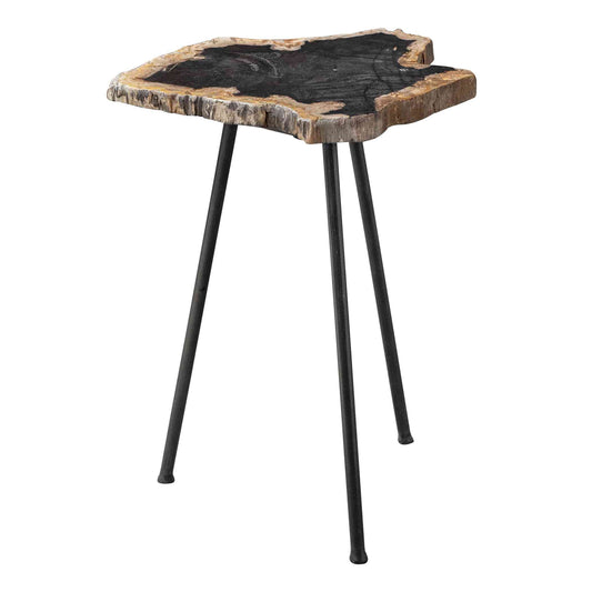 Uttermost Mircea Petrified Wood Accent Table | Accent Tables | Modishstore