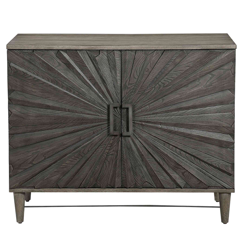 Uttermost Shield Gray Oak 2 Door Cabinet | Cabinets | Modishstore