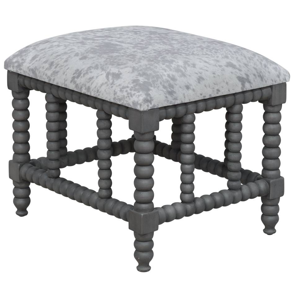 Uttermost Estes Faux Cow Hide Small Bench | Modishstore | Stools & Benches-3