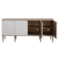 Uttermost Tightrope 4 Door Modern Sideboard Cabinet | Modishstore | Cabinets-6