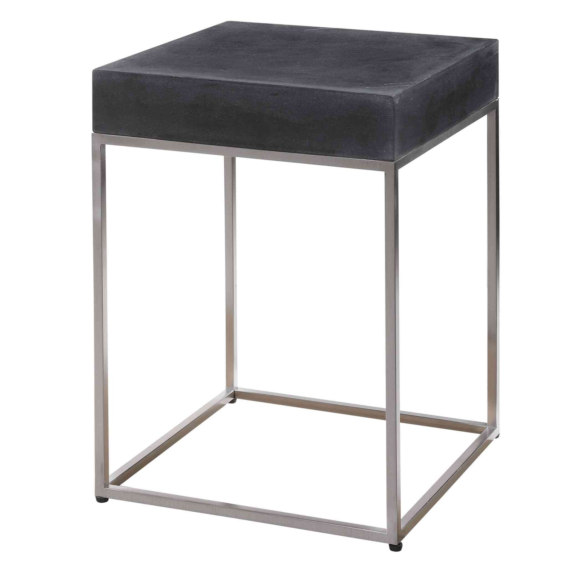 Uttermost Jase Black Concrete Accent Table | Accent Tables | Modishstore - 3